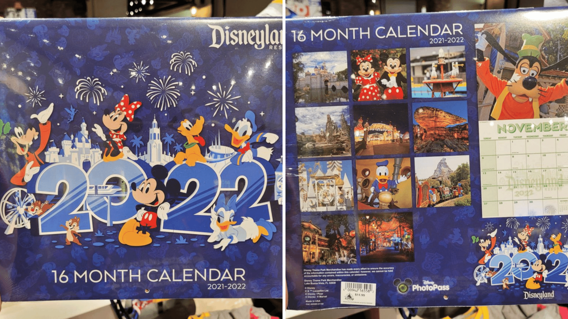 Disney 2022 Calendar Photos: 2022 Disneyland Resort 16 Month Calendar Arrives At World Of Disney  Store In Downtown Disney District - Disneyland News Today